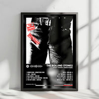 The Rolling Stones "Sticky Fingers" Album Cover Poster - with Complete Tracklist