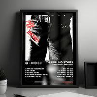 The Rolling Stones "Sticky Fingers" Album Cover Poster - with Complete Tracklist