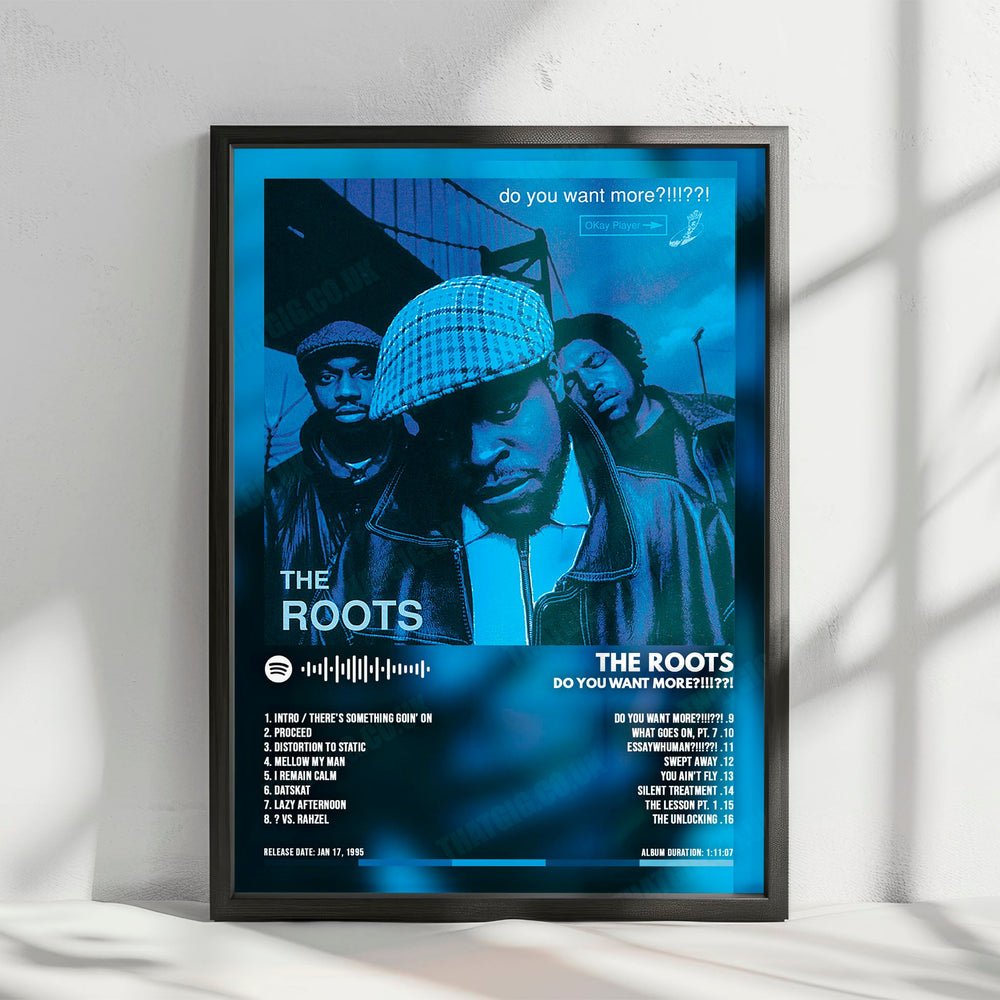 The Roots "Do You Want More?!!!??!" Album Cover Poster - with Complete Tracklist