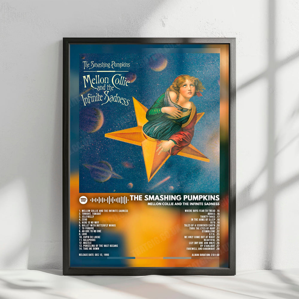 The Smashing Pumpkins "Mellon Collie and the Infinite Sadness" Album Cover Poster - with Complete Tracklist