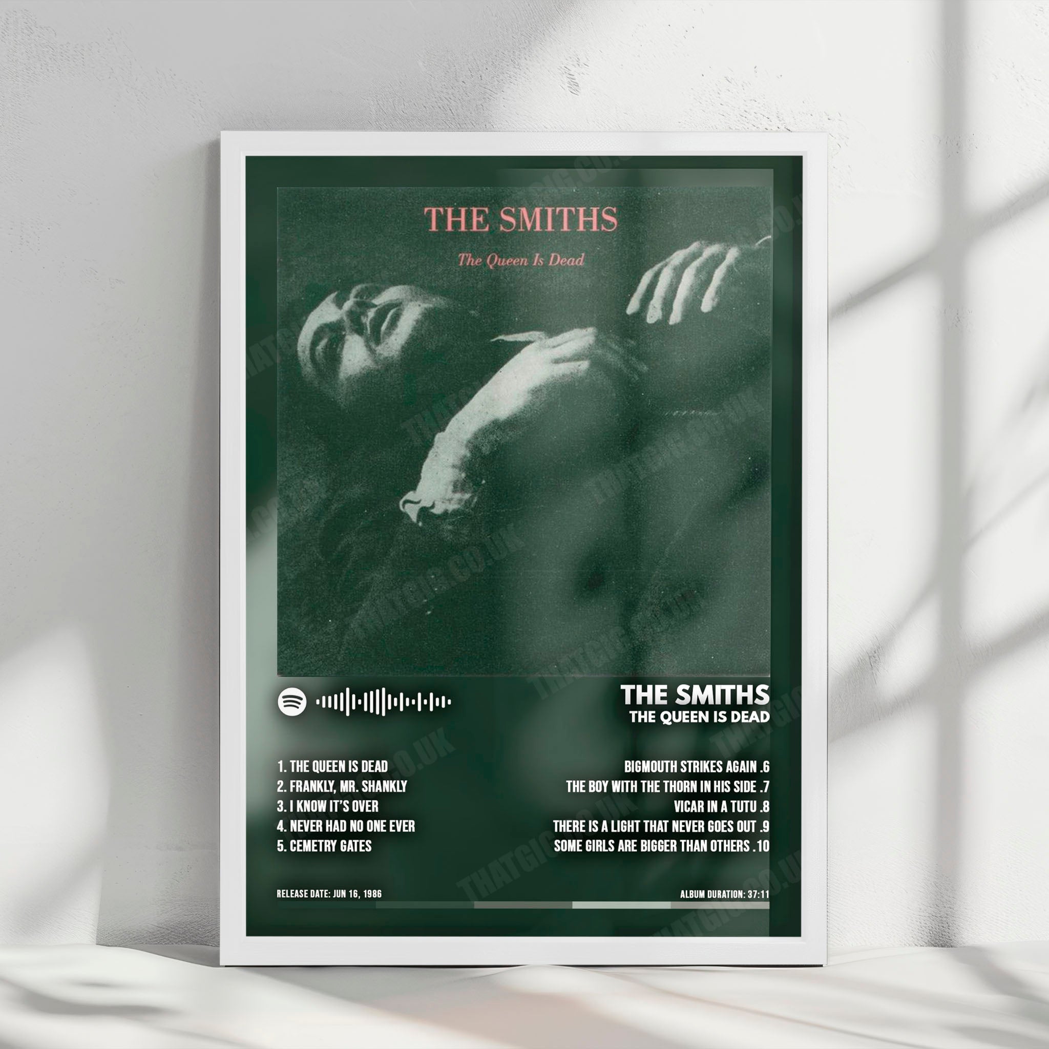 The Smiths "The Queen Is Dead" Album Cover Poster - with Complete Tracklist