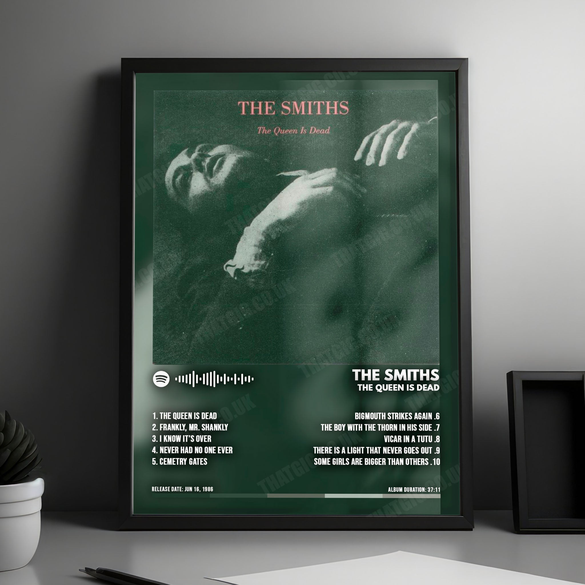 The Smiths "The Queen Is Dead" Album Cover Poster - with Complete Tracklist