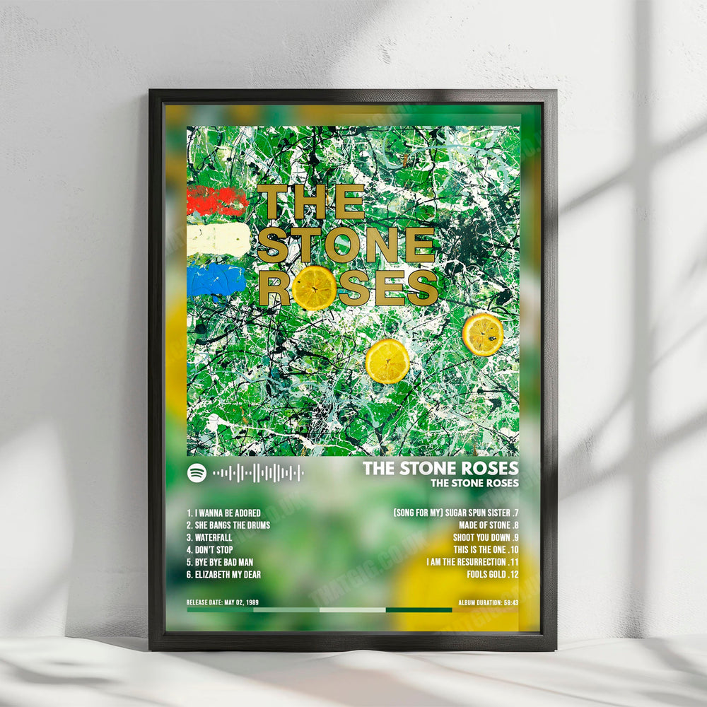 The Stone Roses "The Stone Roses" Album Cover Poster - with Complete Tracklist