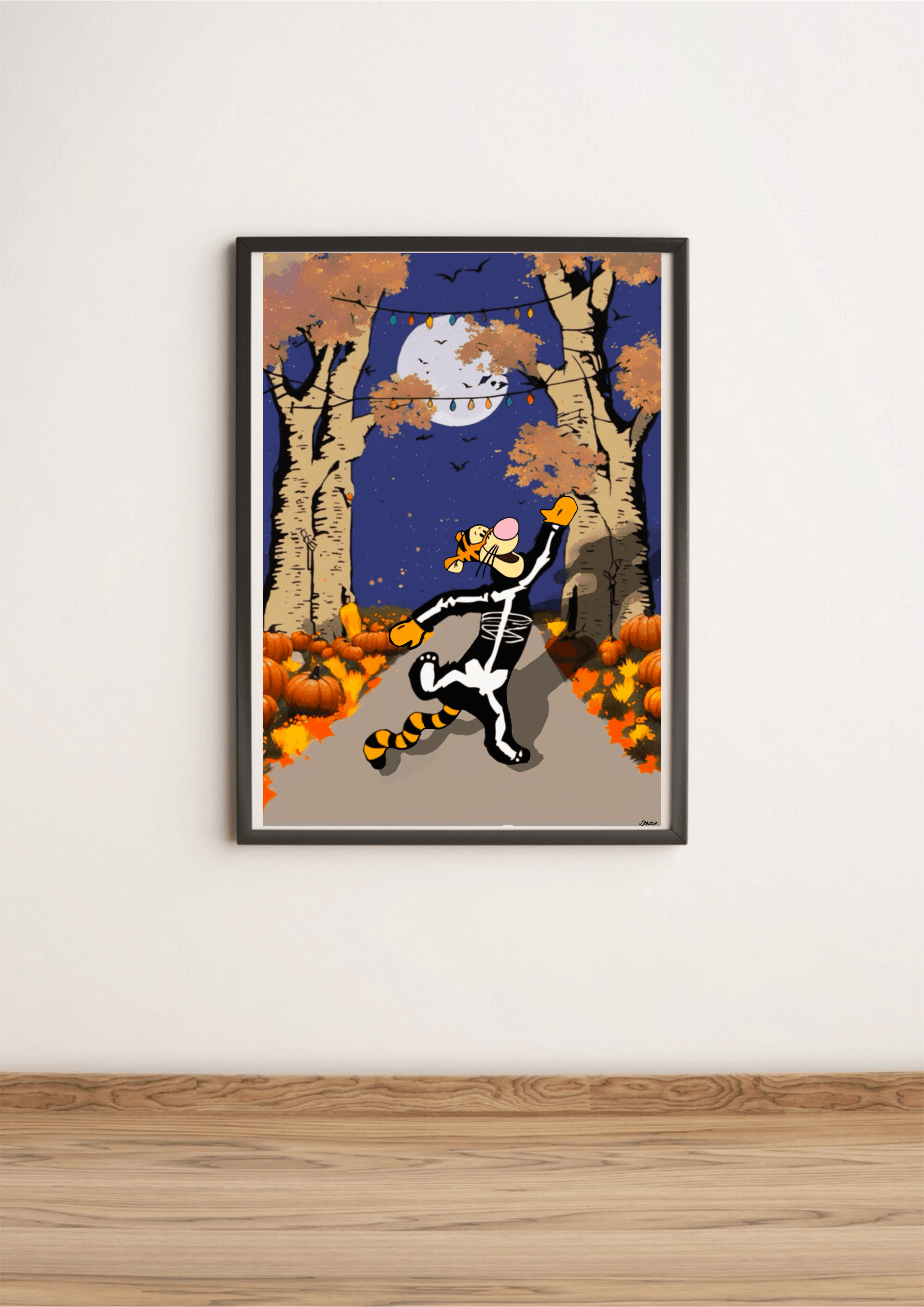 Tigger Halloween Print | A3 A4 A5 Spooky Disney Decor