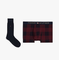 Tommy Hilfiger ORIGINAL Mens Trunk & Sock Gift Set Buffalo Check