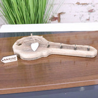 Torani Rustic Wooden Key Holder with Vintage Key Design