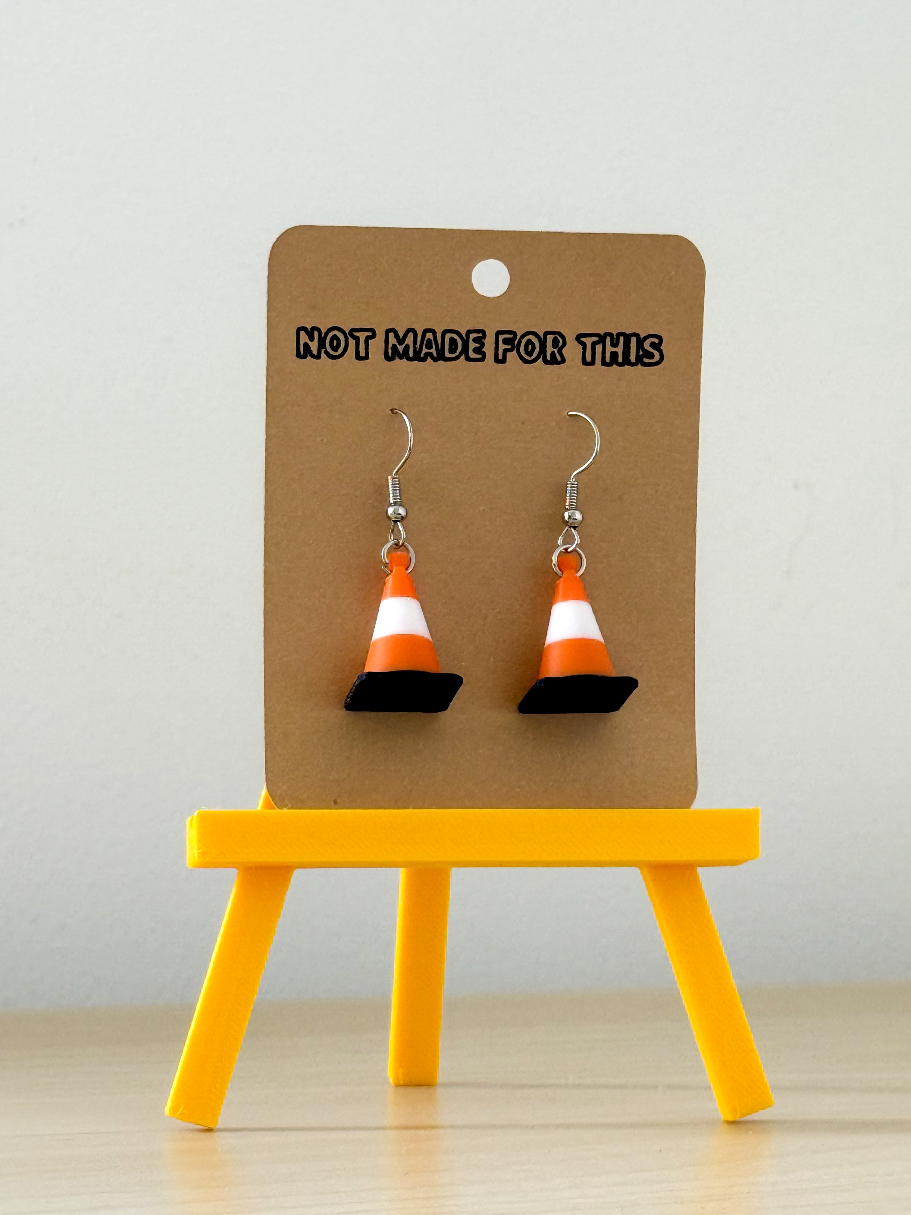 Traffic Cone Earrings