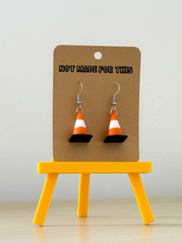 Traffic Cone Earrings