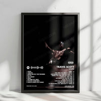 Travis Scott - Utopia Album Poster - with Complete Tracklist