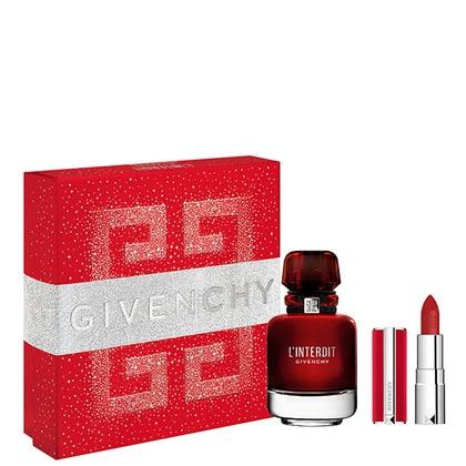 Givenchy L'interdit Rouge Gift Set 50ml EDP + Rouge Lipstick