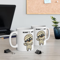 Mummy’s Brew – Cartoon Halloween Mummy Ceramic Mug (11 oz)