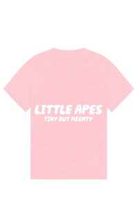 Little Apes Tiny But Mighty Tee - Light Pink