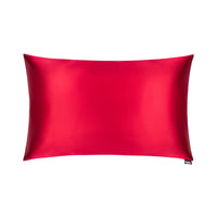 Red Wine Silk Pillowcase - Standard
