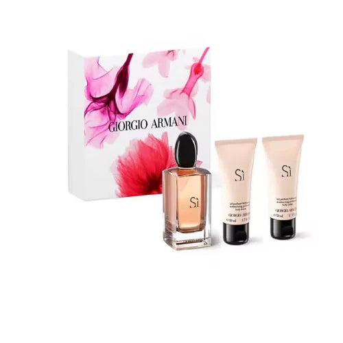 Giorgio Armani Si Gift Set for Women 100ml EDP + 50ml Shower Gel + 50ml Body Lotion