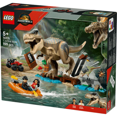Lego Jurassic World 76975 T. rex River Escape Playset for Age 5 and Up