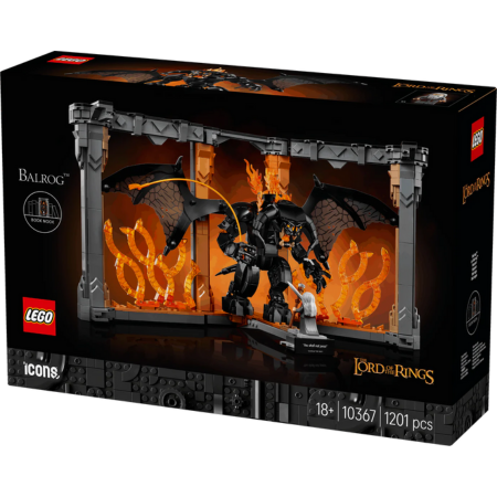 Lego Icons 10367 The Lord of the Rings: Balrog Book Nook for Ages 18+