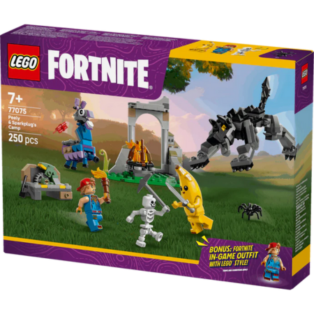 Lego Fortnite 77075 Peely & Sparkplug's Camp Playset for Ages 7 and Up