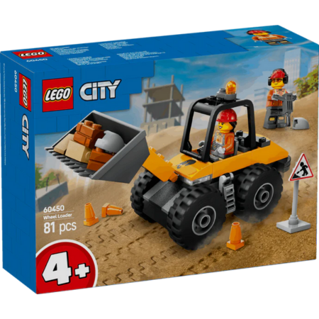 Lego City 60450 Yellow Construction Wheel Loader Playset for Ages 4+