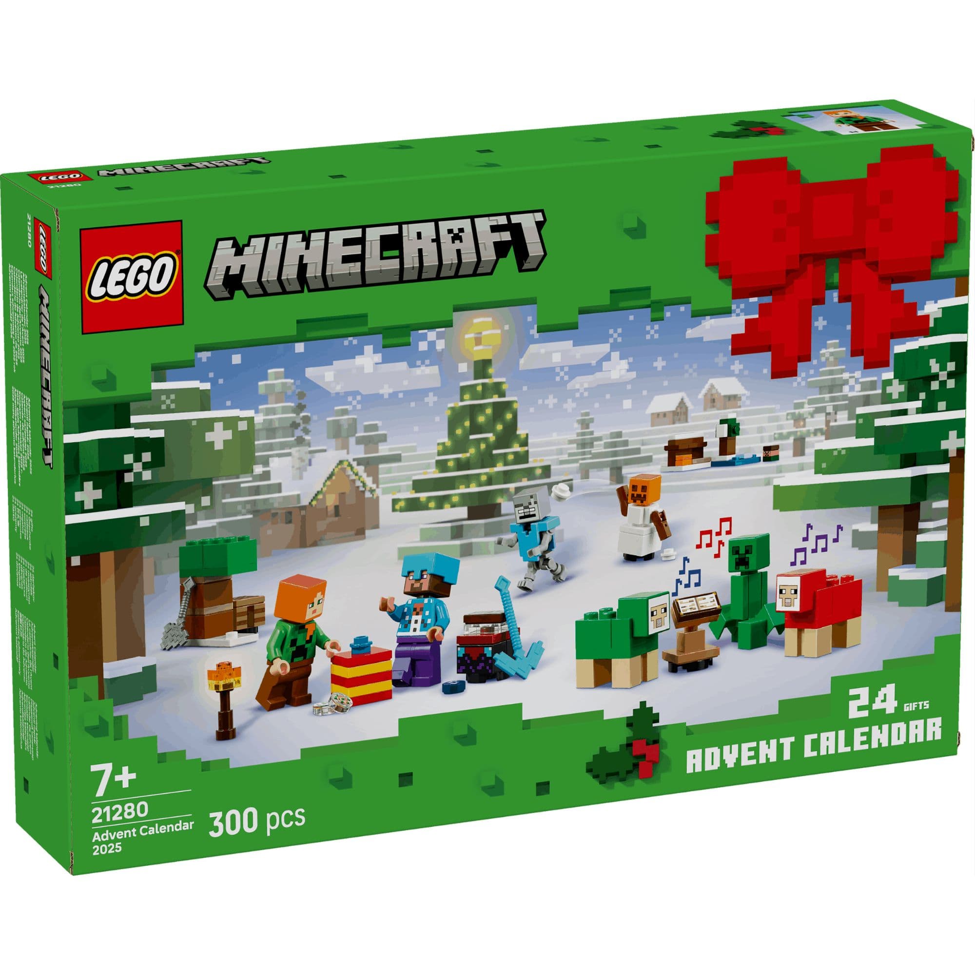 Lego Minecraft 21280 Christmas Advent Calendar 2025 for Ages 7 and Up