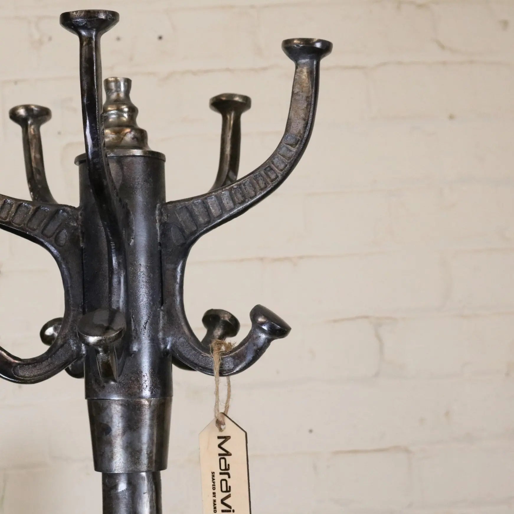 Ural Vintage Metal Coat Stand Gunmetal Colour
