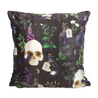 Gothic Gifts 35cm Square Venom & Vines Print Cushion
