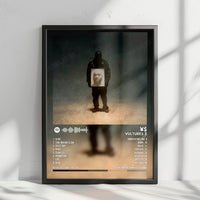 ¥$ "Vultures 2" Album Cover Poster - with Complete Tracklist