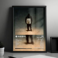 ¥$ "Vultures 2" Album Cover Poster - with Complete Tracklist