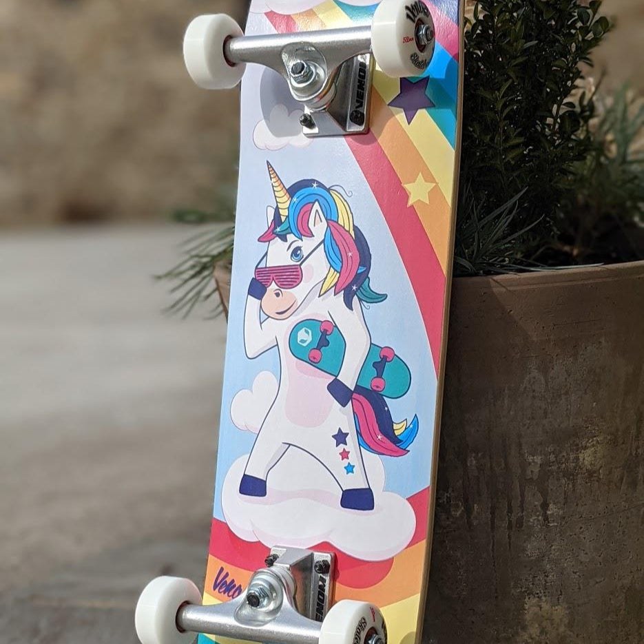Venom Junior Complete Skateboard - Unicorn - 7.25"