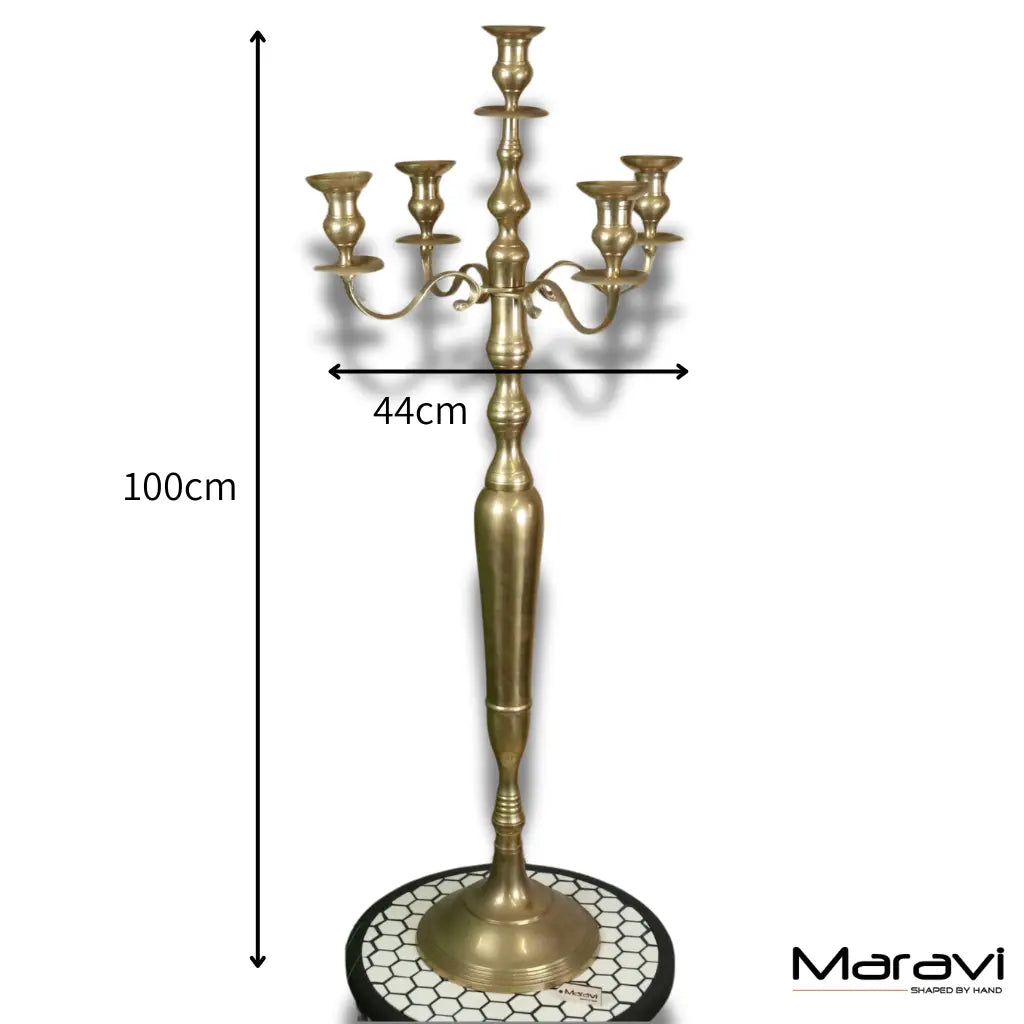 Vintage 100cm Brass Candelabra for Timeless Elegance