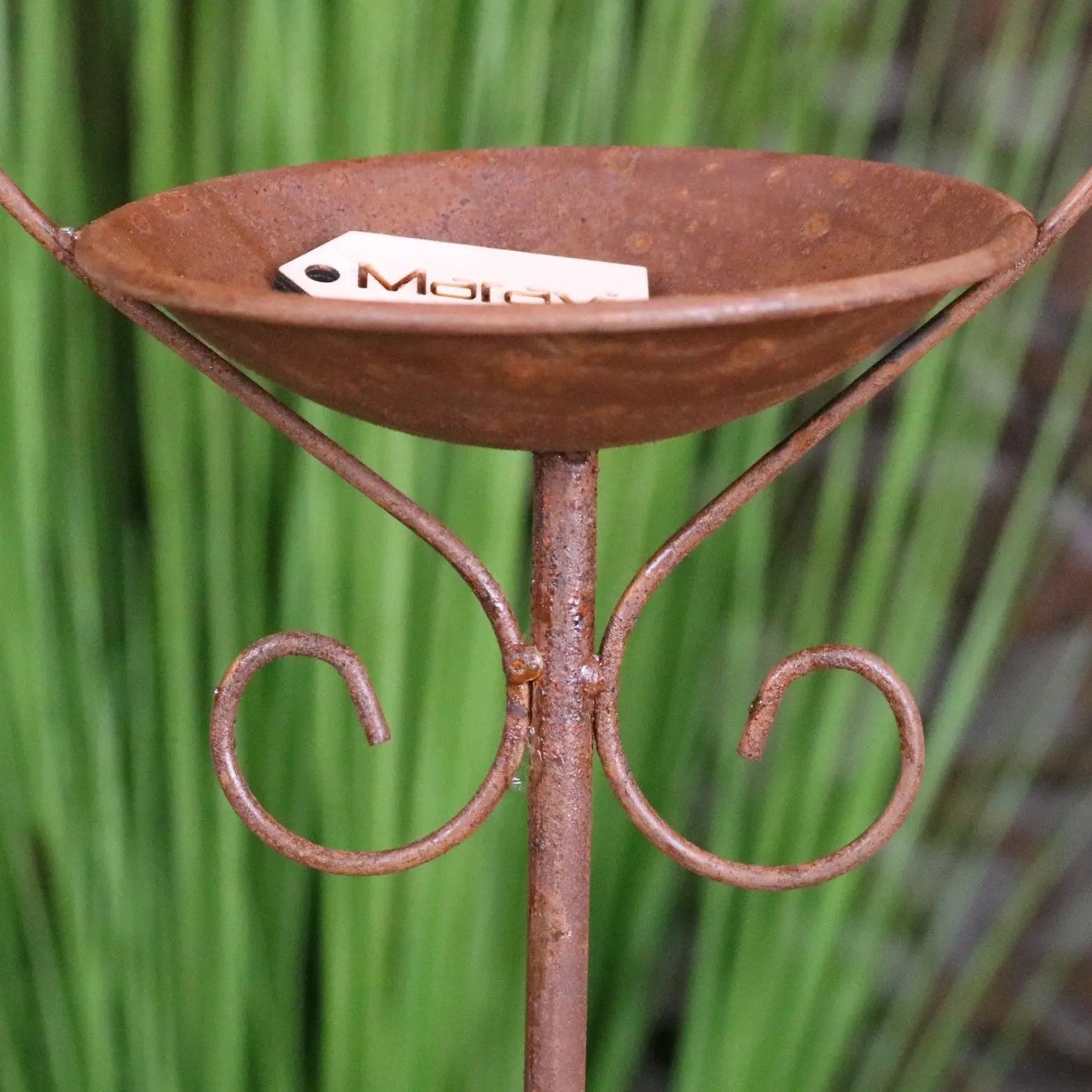 Virala Heart Shaped Bird Feeder with Rusty Metal Finish