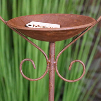 Virala Heart Shaped Bird Feeder with Rusty Metal Finish