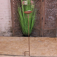 Virala Heart Shaped Bird Feeder with Rusty Metal Finish