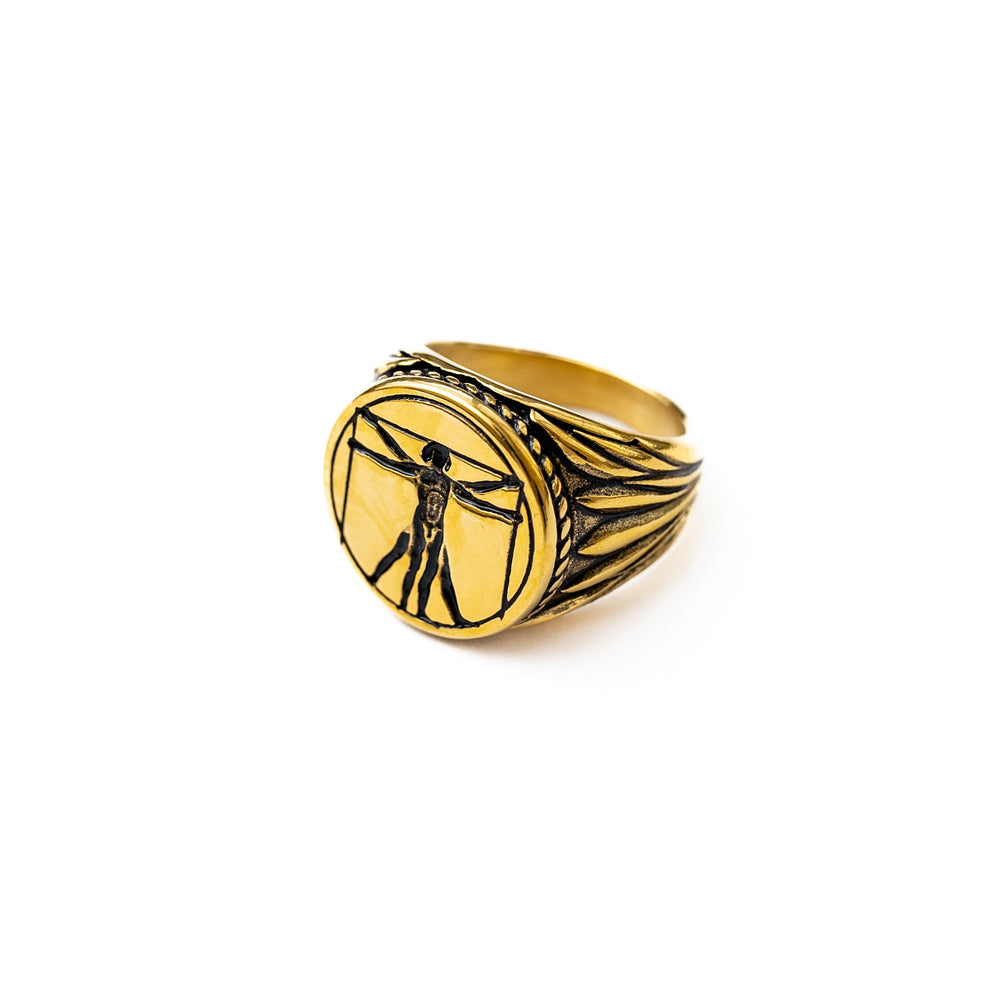 Vitruvian Signet Ring (Gold)