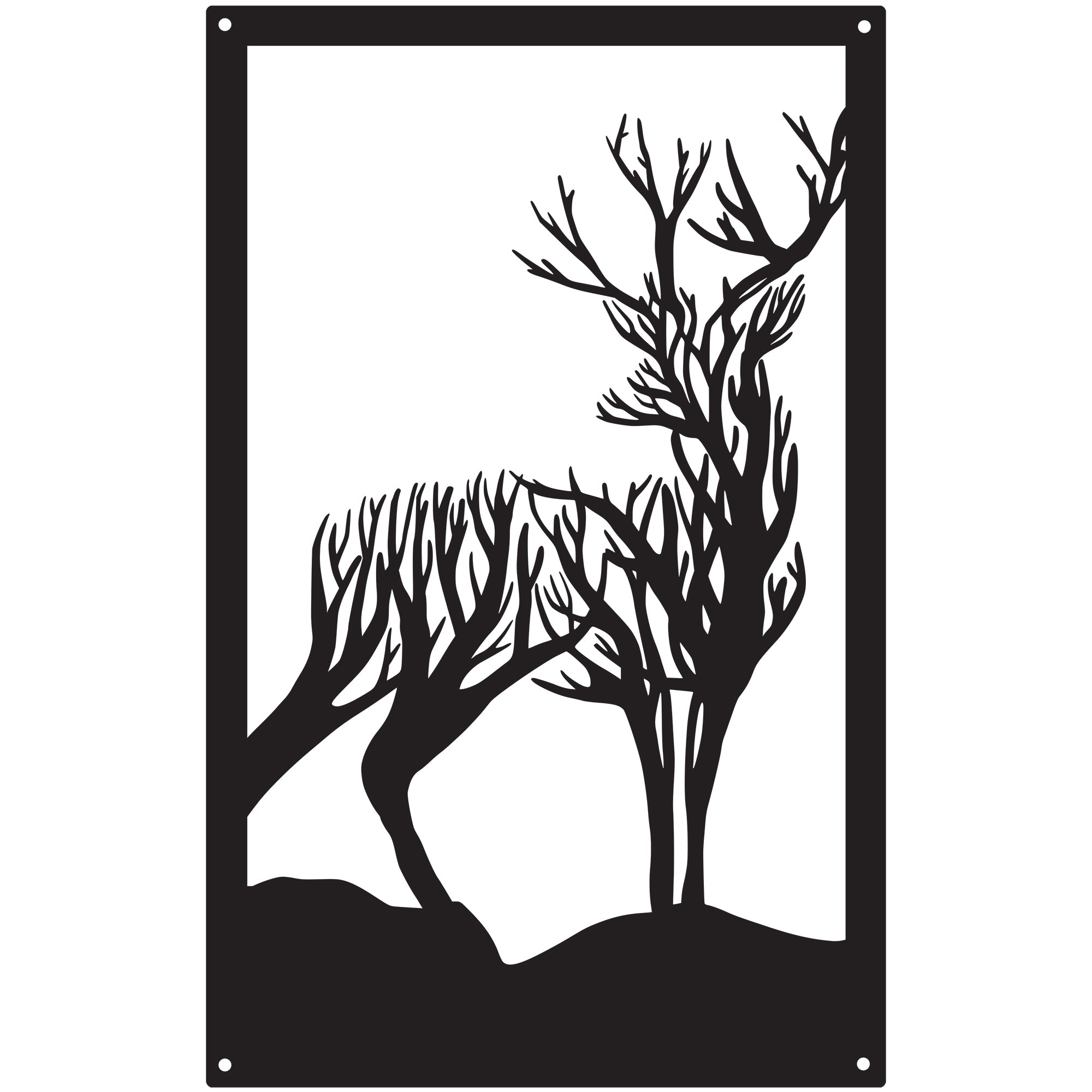 Turning Stag, SunCatcher Wall Art Highland Stag Design