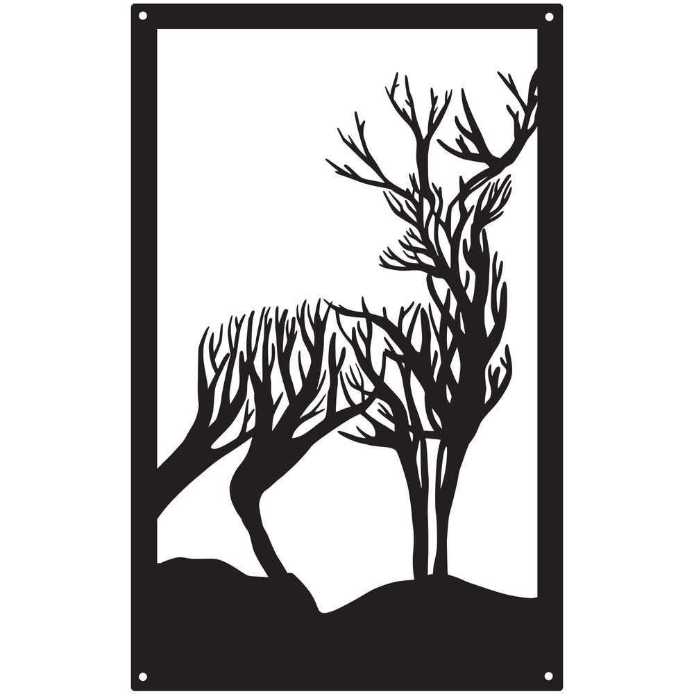 Turning Stag, SunCatcher Wall Art Highland Stag Design
