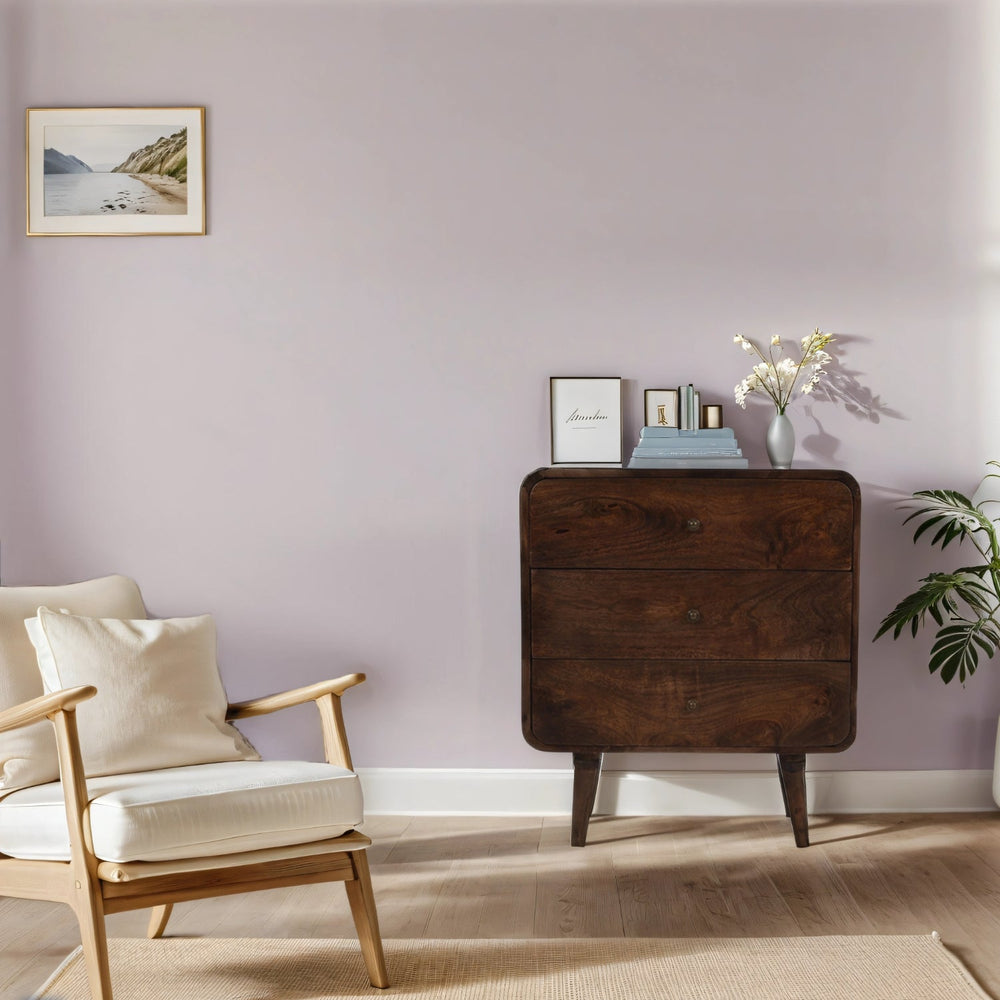 Franklin Dark Mango Wood Chest Of 3 Drawers