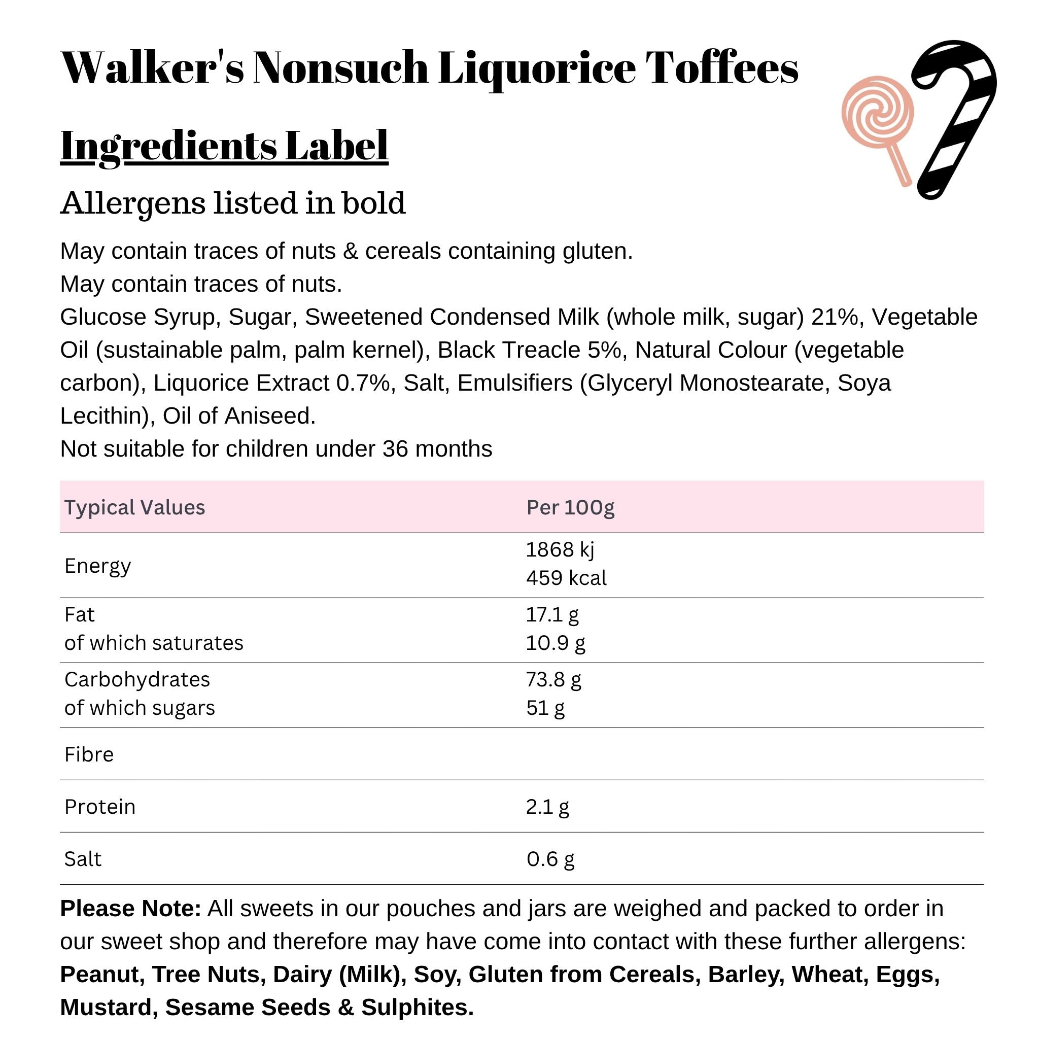 Walker's Nonsuch Liquorice Toffees
