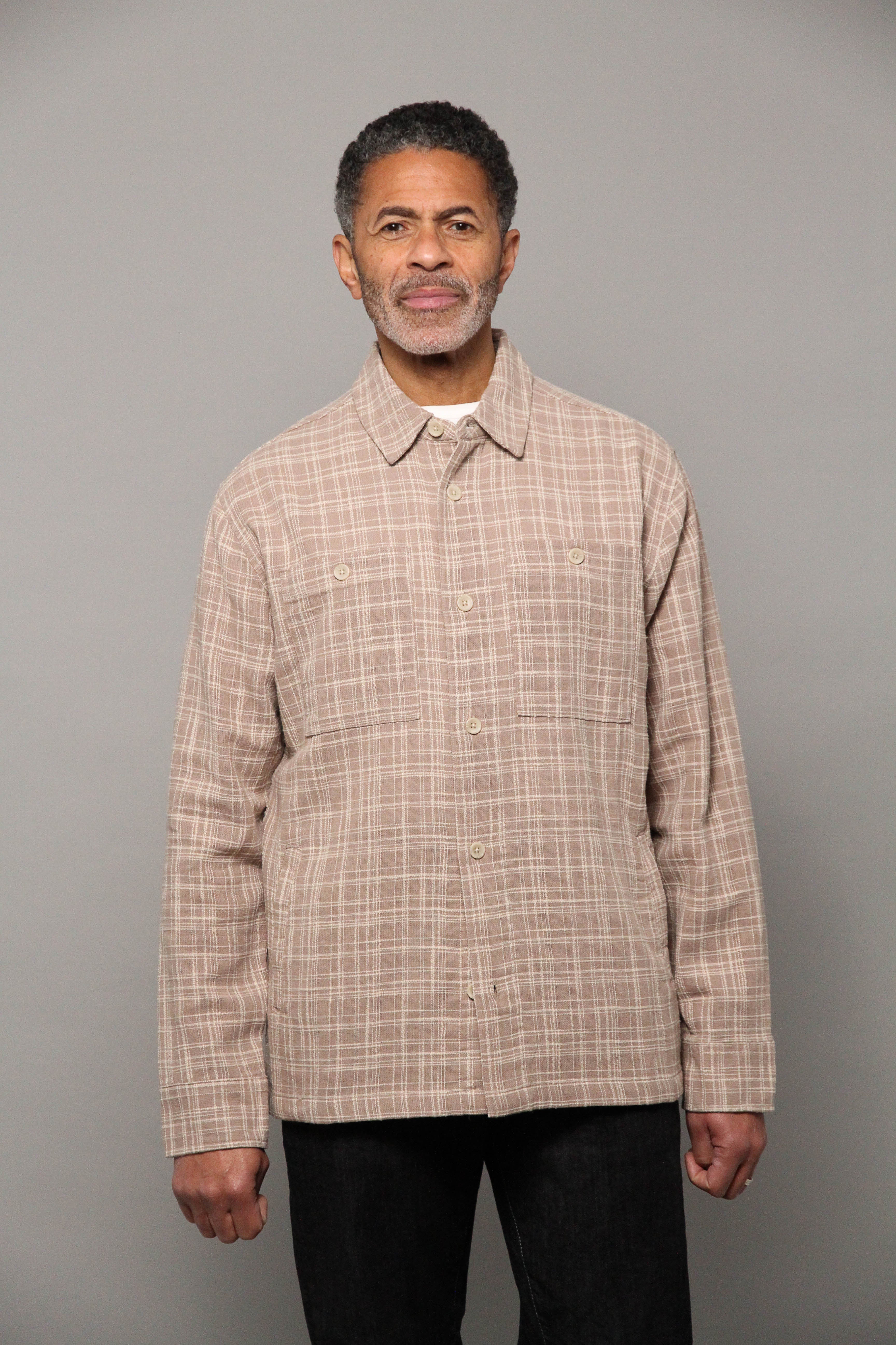 Seaton Overshirt - Stone Ecru