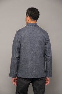 James Four Pocket Jacket - Sky Blue Twill