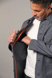 James Four Pocket Jacket - Sky Blue Twill