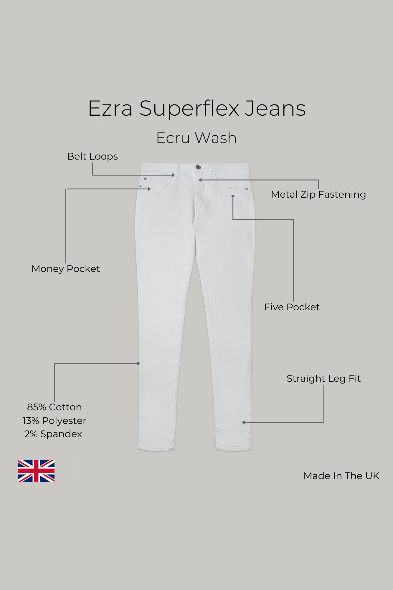 Ezra Jean - Ecru Wash Superflex