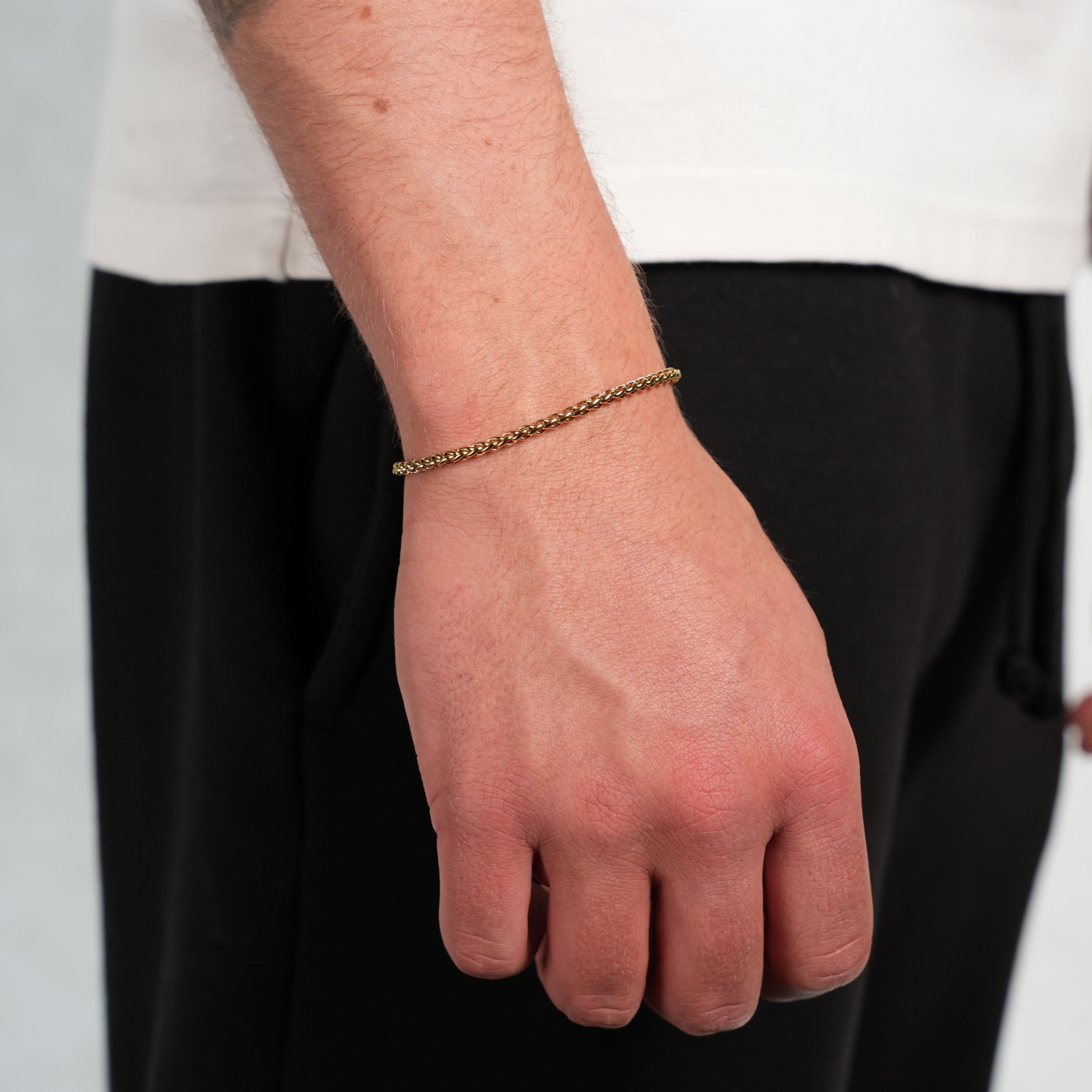 Wheat Bracelet (Gold) 3mm