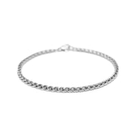 Wheat Bracelet (Silver) 3mm