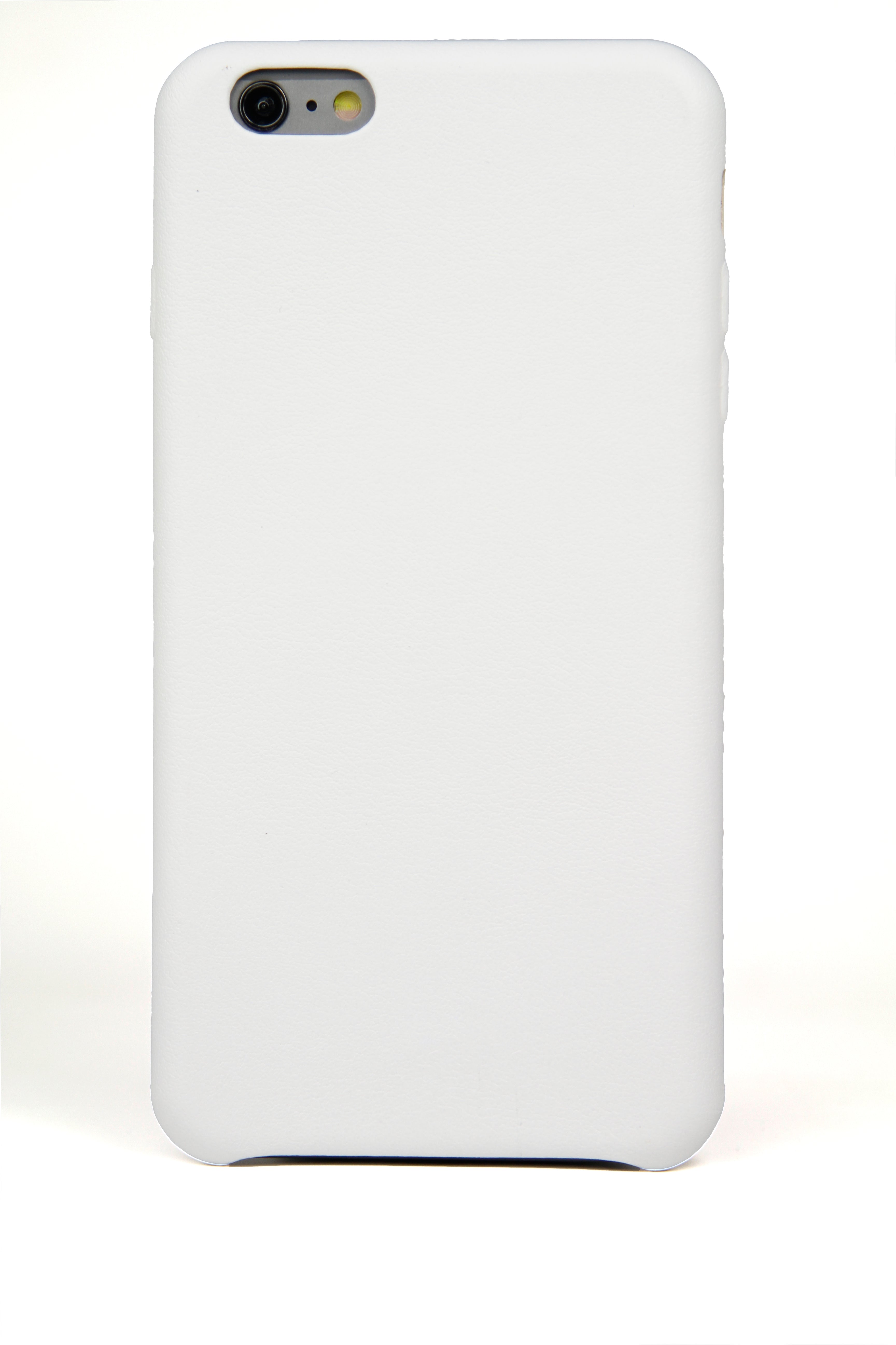iPhone 6 Plus Case, White Leather