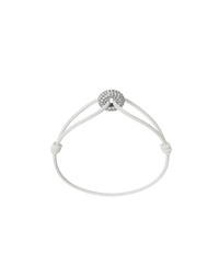 Mini Silver Soho Pavé Cord Bracelet