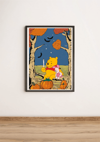 Winnie the Pooh Halloween Print | A3 A4 A5 Wall Art