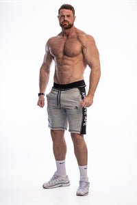 XAPE Stripe Rag Shorts - Sports Grey