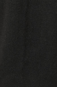 Yumi Black Knitted Maxi Cardigan With Pockets