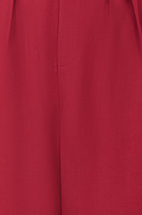 Yumi Burgundy Wide Leg Trousers