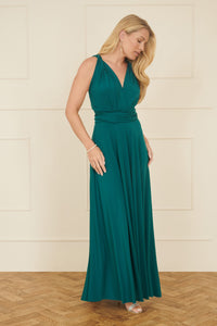 Yumi Green Jersey Stretch Multiway Midi Dress